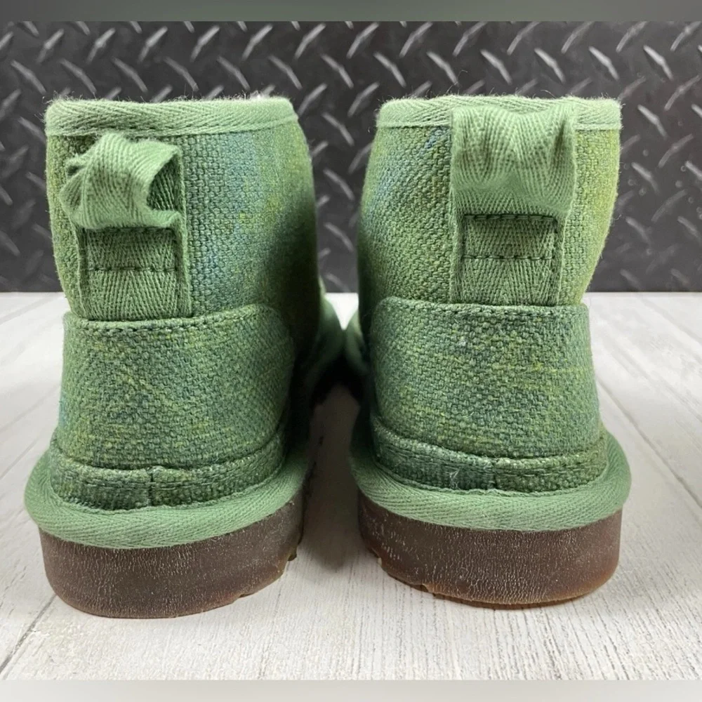 NEW Ugg Neumel Natural Leaf Green Men’s Lined Chukka Boots Lace Up Hemp 8, 10